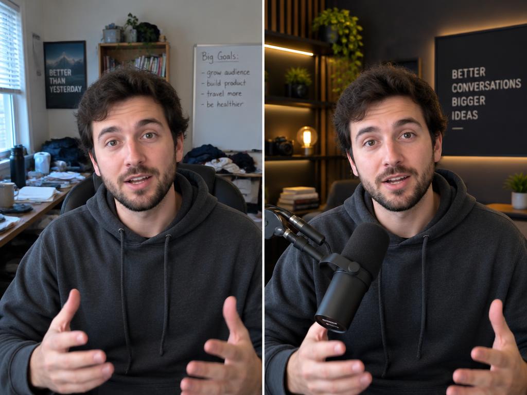 Stessa persona in ufficio e in studio